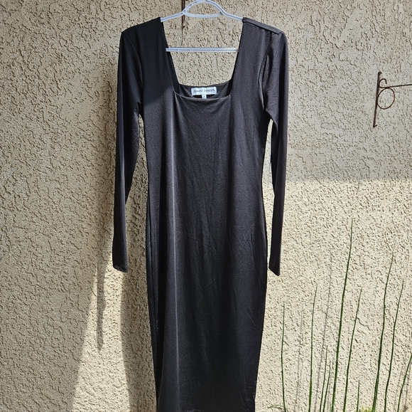 Almost Famous Long Black Dress - Picture 2 of 6